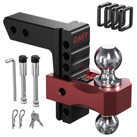 Orion Motor Tech front view of dual-ball hitch showing compact robust design benefit