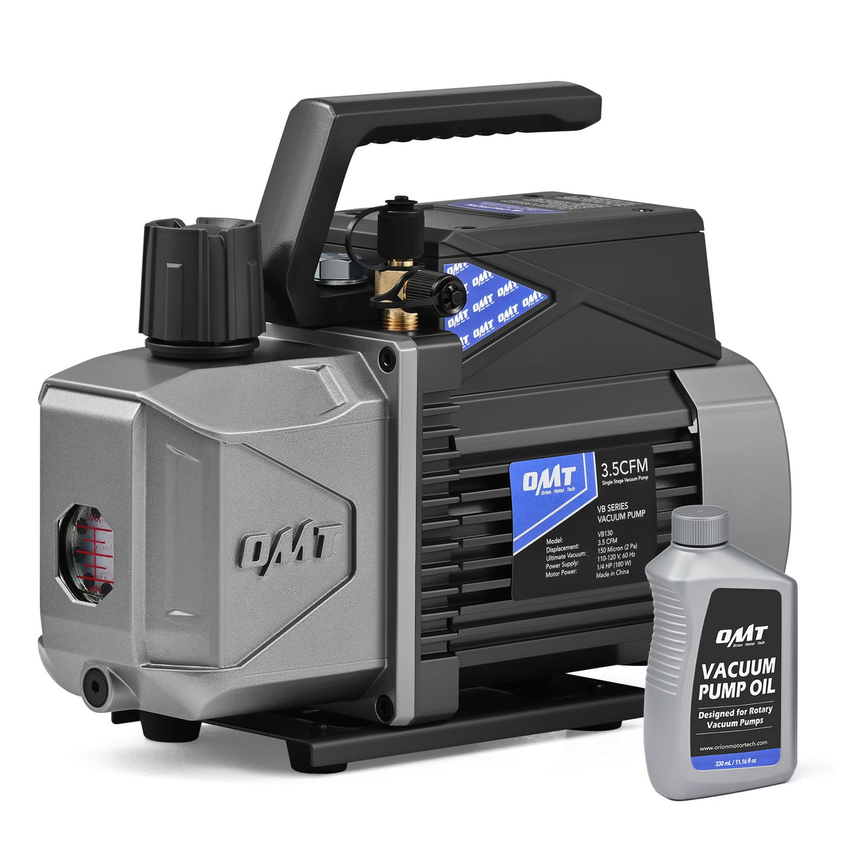 Orion Motor Tech front view showing compact pump and controls, improves mobility