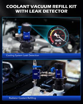 Orion Motor Tech dual-scale gauge closeup indicating accurate vacuum and leak detection