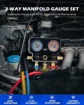 Orion Motor Tech gauge close-up with clear face for accurate readings