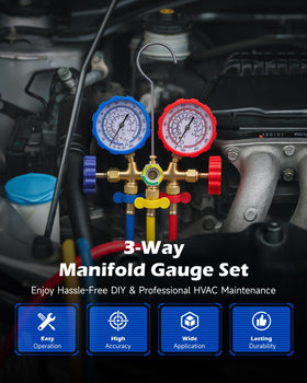 Orion Motor Tech gauge close-up with clear dials for quick accurate readings