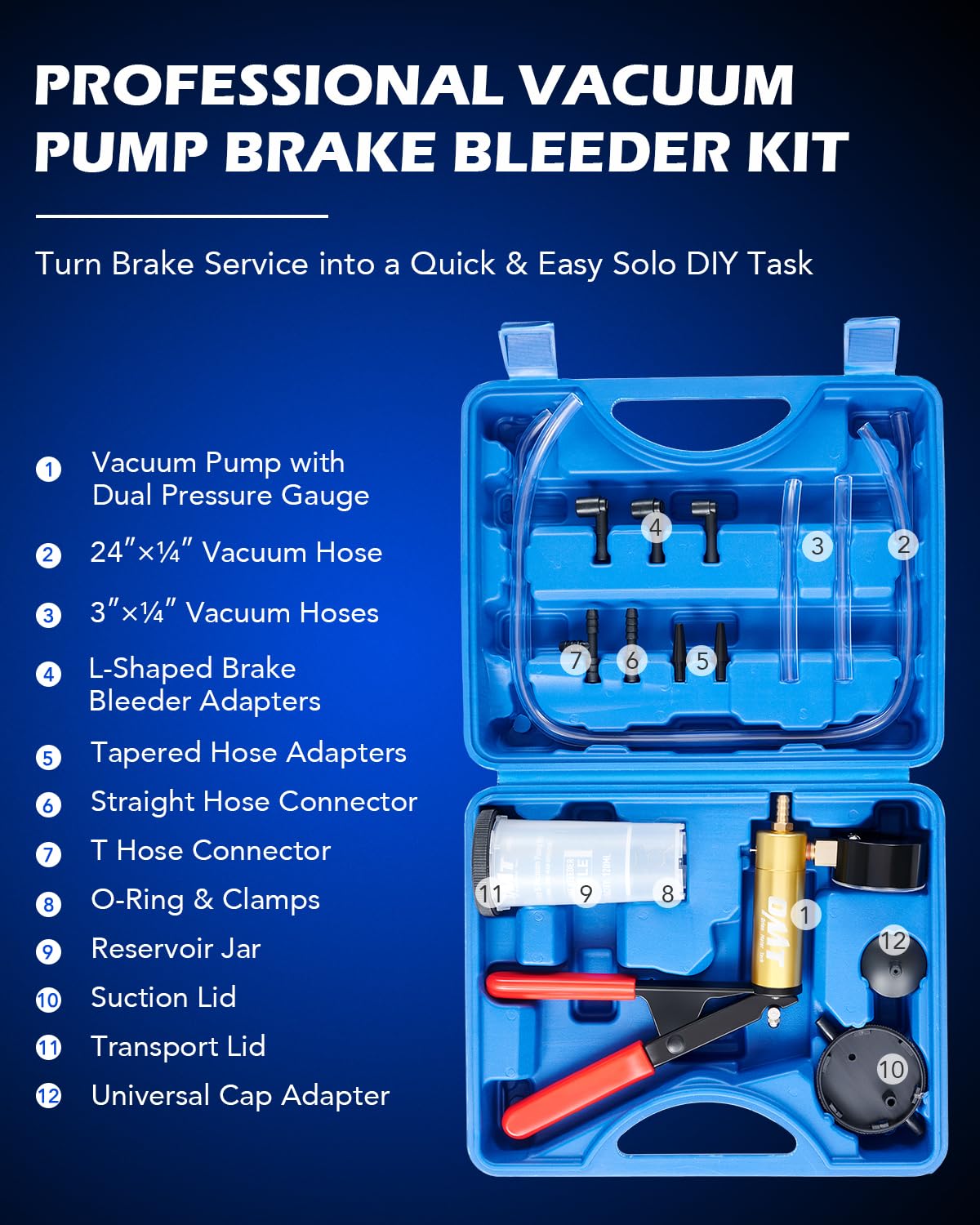 Orion Motor Tech hand vacuum pump close-up highlighting durable aluminum build