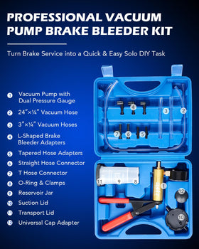 Orion Motor Tech hand vacuum pump close-up highlighting durable aluminum build