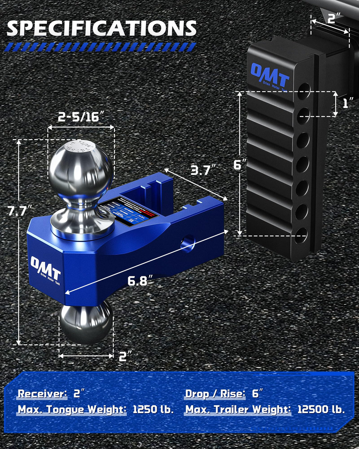 Orion Motor Tech locking pin and hardware closeup improving theft prevention