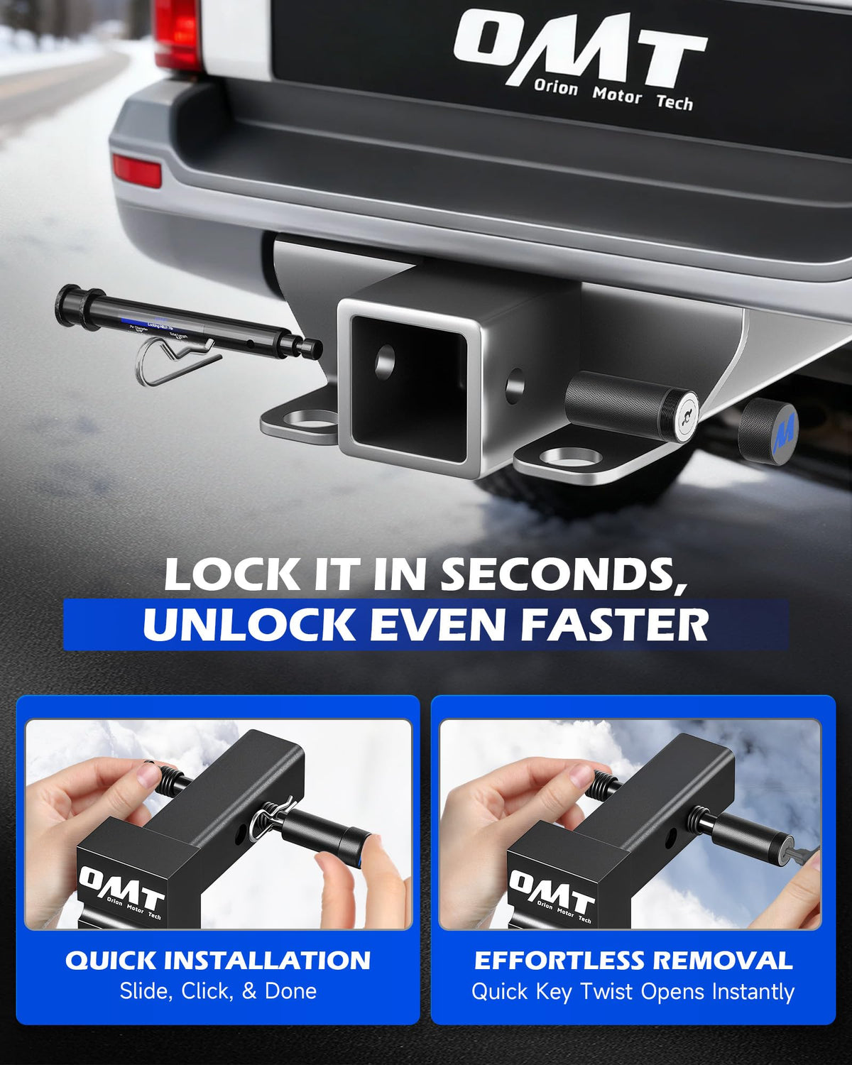 Orion Motor Tech O-rings and R-clip detail reducing vibration and preventing rattle