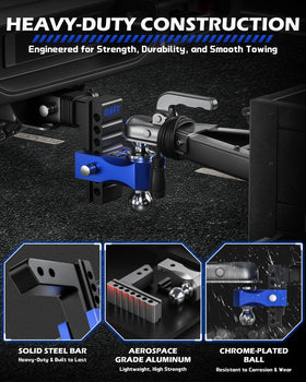 Orion Motor Tech hitch next to ruler showing scale and compact fit