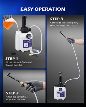 Orion Motor Tech nylon hose connection detail demonstrating secure leak-resistant fit