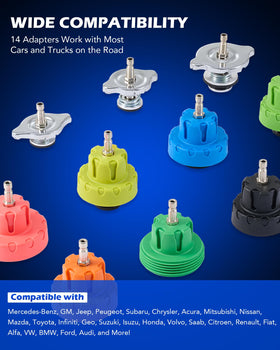Orion Motor Tech hoses and brass fittings arranged to show leak-free connections