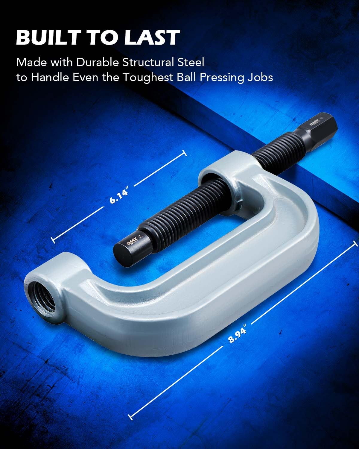 ORION MOTOR TECH tool in use on suspension speeding ball joint removal