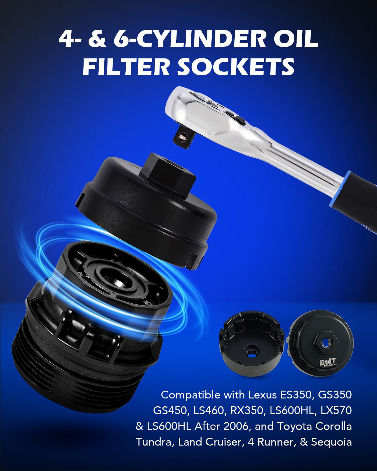 Orion Motor Tech socket in use on Toyota canister cap demonstrating easy removal