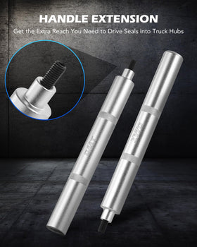 Orion Motor Tech driver installed on a Class 8 truck hub for on-vehicle repairs