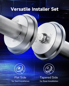 Orion Motor Tech knurled handle detail showing secure grip for control