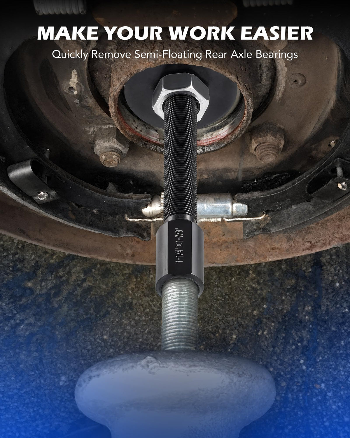 Orion Motor Tech large puller close-up showing robust 45# steel construction for durability