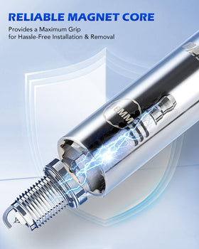 Orion Motor Tech length comparison of 4, 6, and 10 inch sockets for recessed plugs