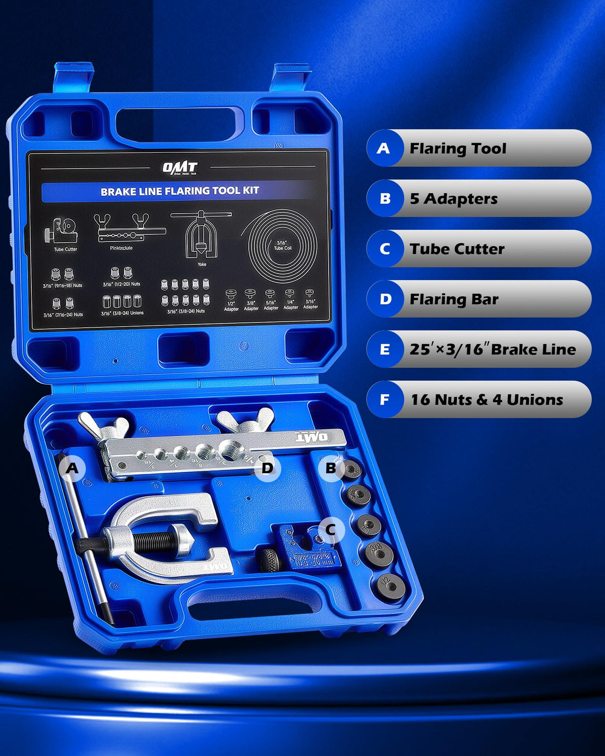 Orion Motor Tech toolkit on garage bench illustrating ready-to-use repair convenience