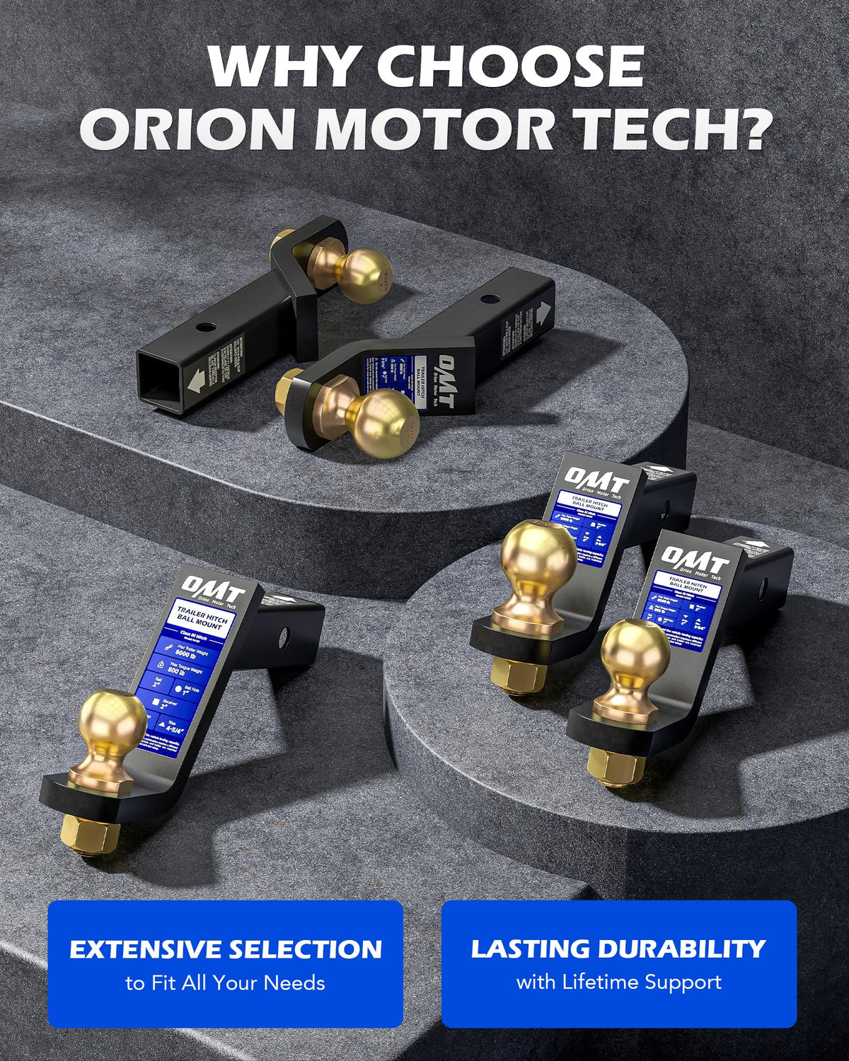 Orion Motor Tech towing a trailer in a lifestyle scene showing reliable performance benefit