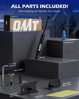 Orion Motor Tech on truck bed in use showing safer, smoother tailgate operation