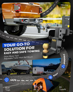 Orion Motor Tech detail of upgraded locking pin with theft-deterrent feature