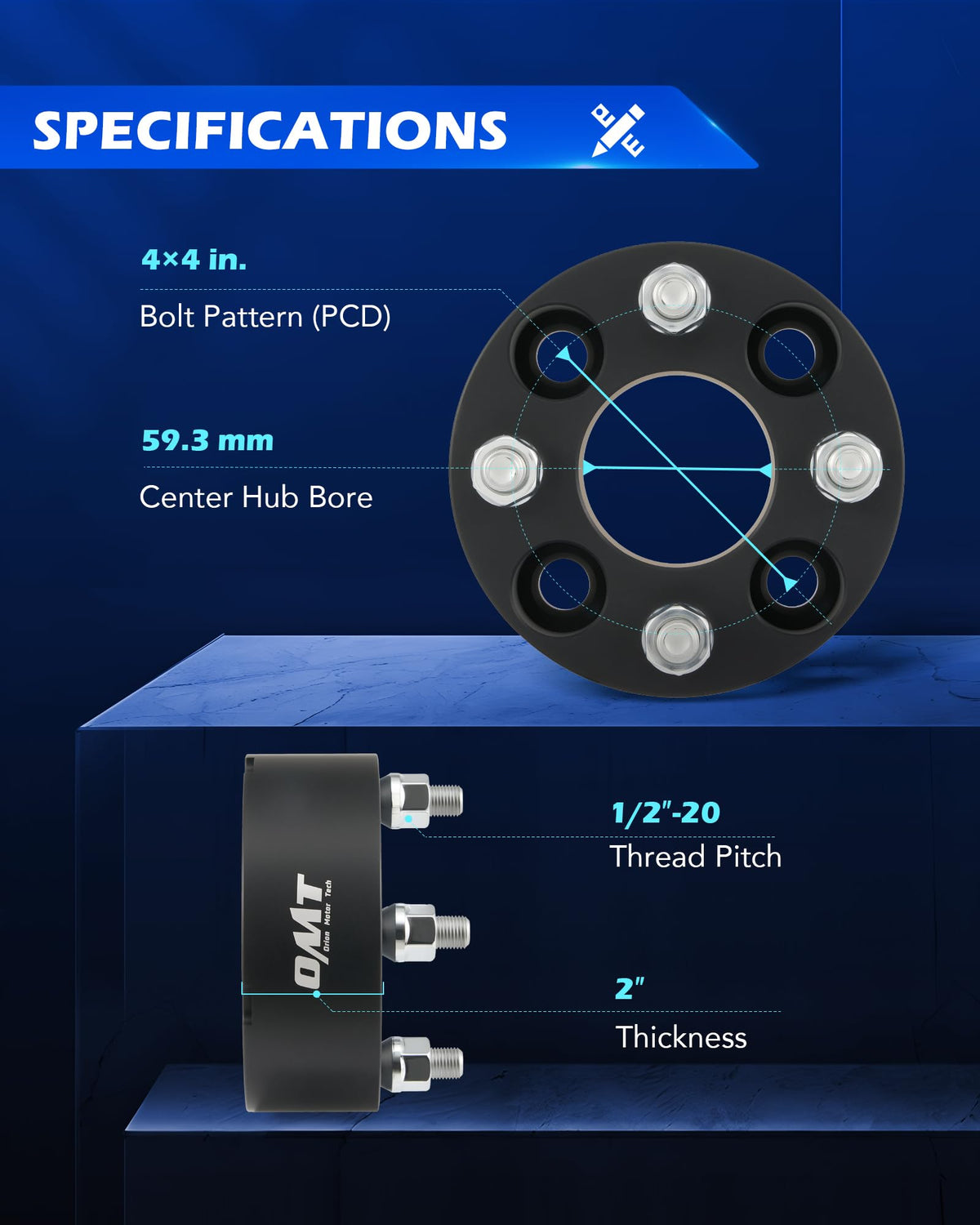 Orion Motor Tech close-up of machined surface highlighting precision