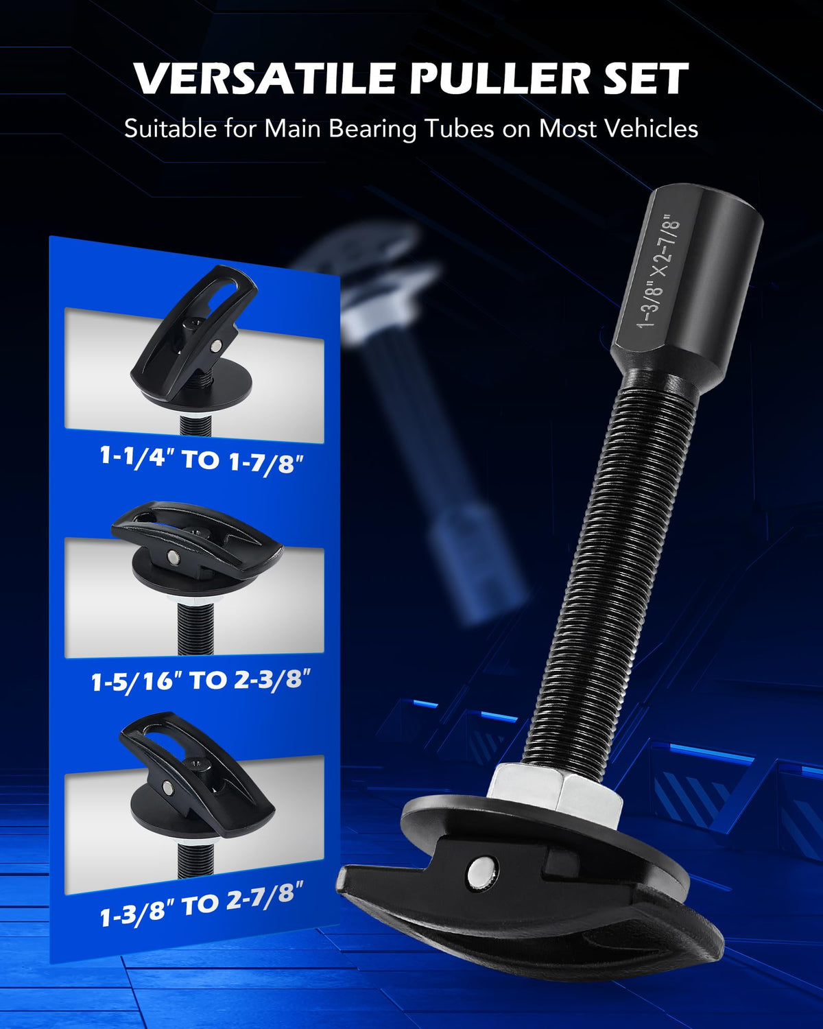 Orion Motor Tech medium puller detail illustrating rotary connector for easier access in tight spaces