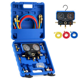 Orion Motor Tech front view of gauge set showing layout and colors for clear identification