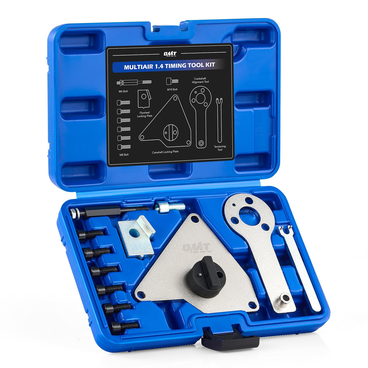 Orion Motor Tech front case view showing organized timing kit and quick access