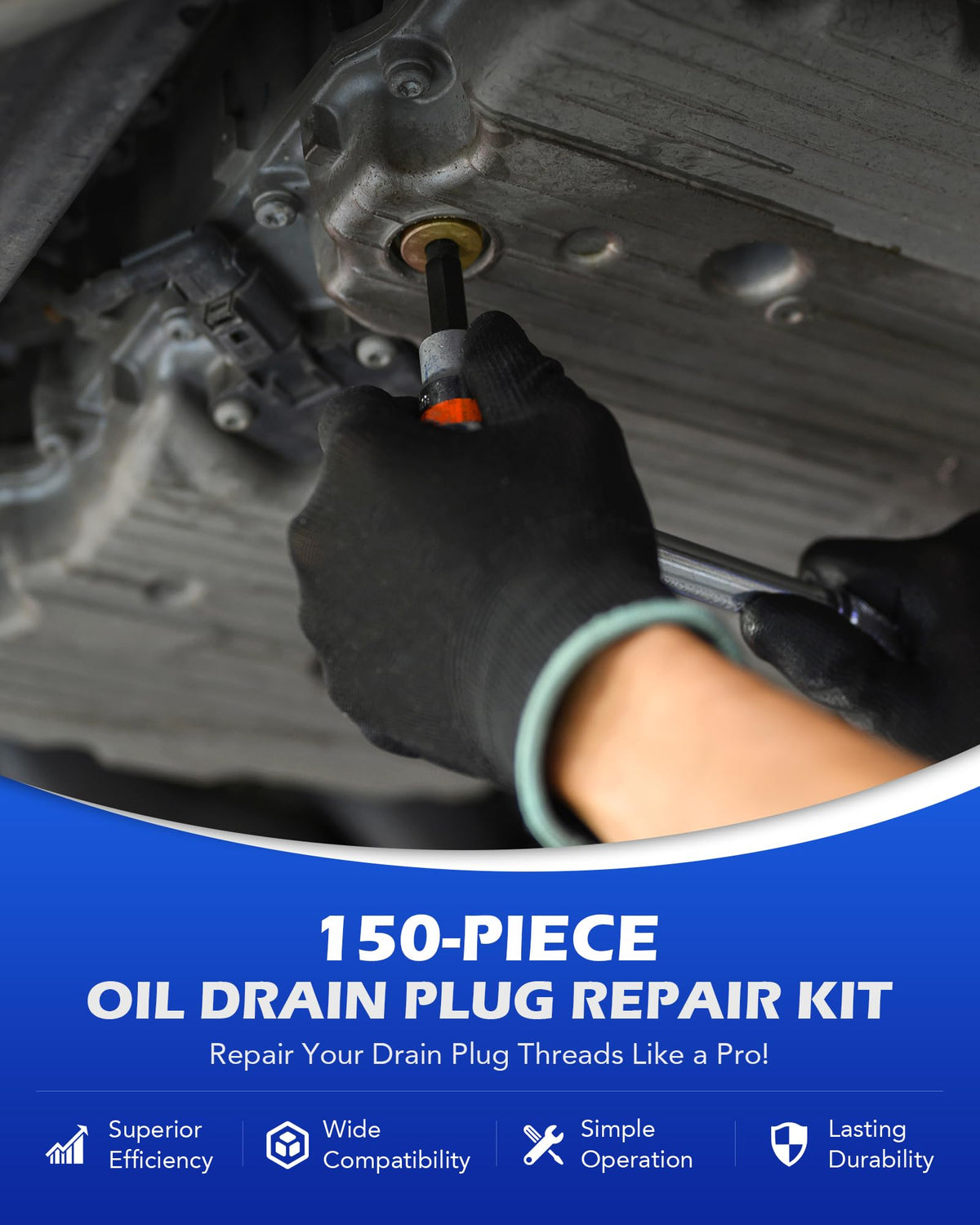 Orion Motor Tech open case organized with taps, plugs, and washers for efficient on-the-job access