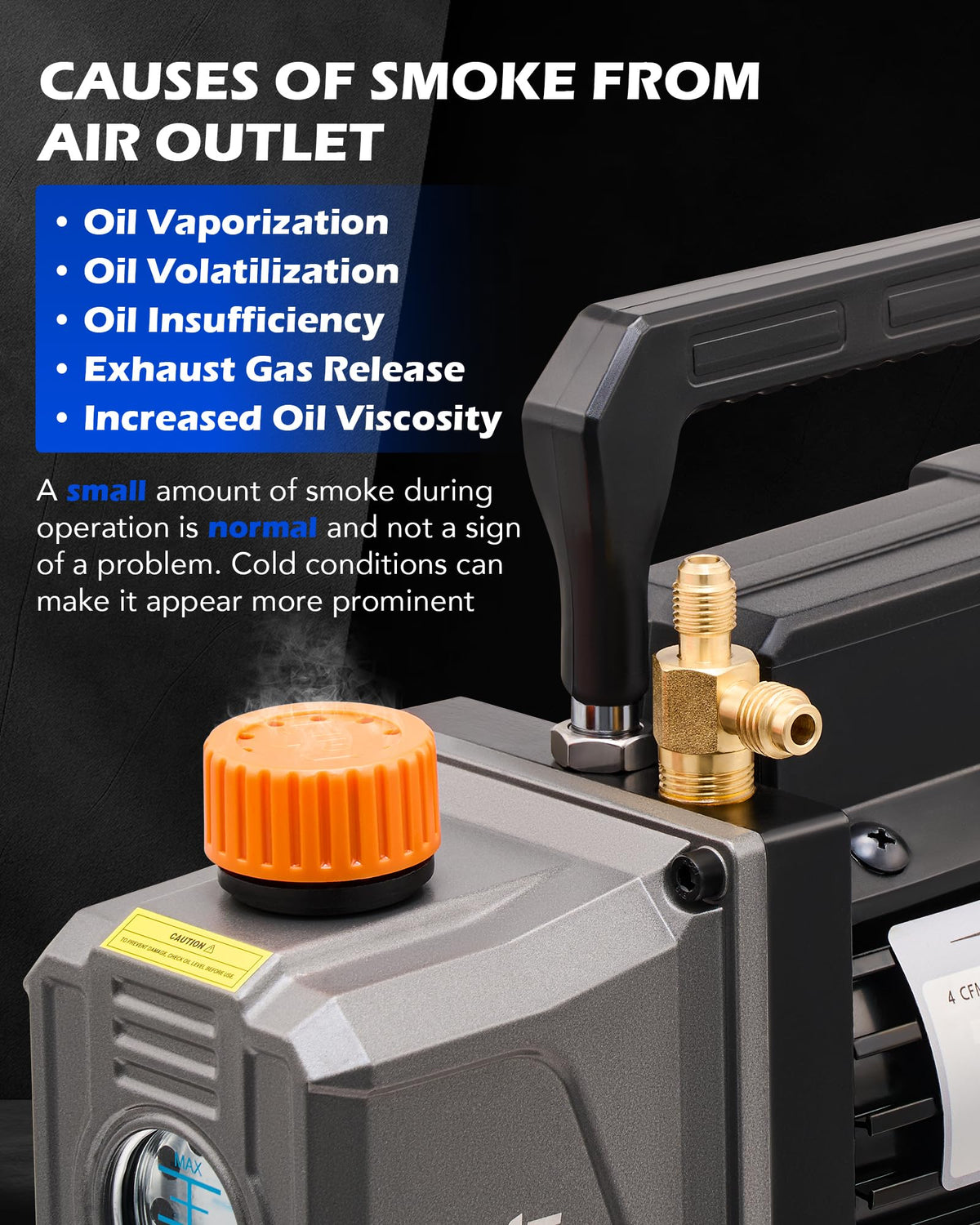 Orion Motor Tech pump displayed with hoses and accessories for ready-to-use service benefit