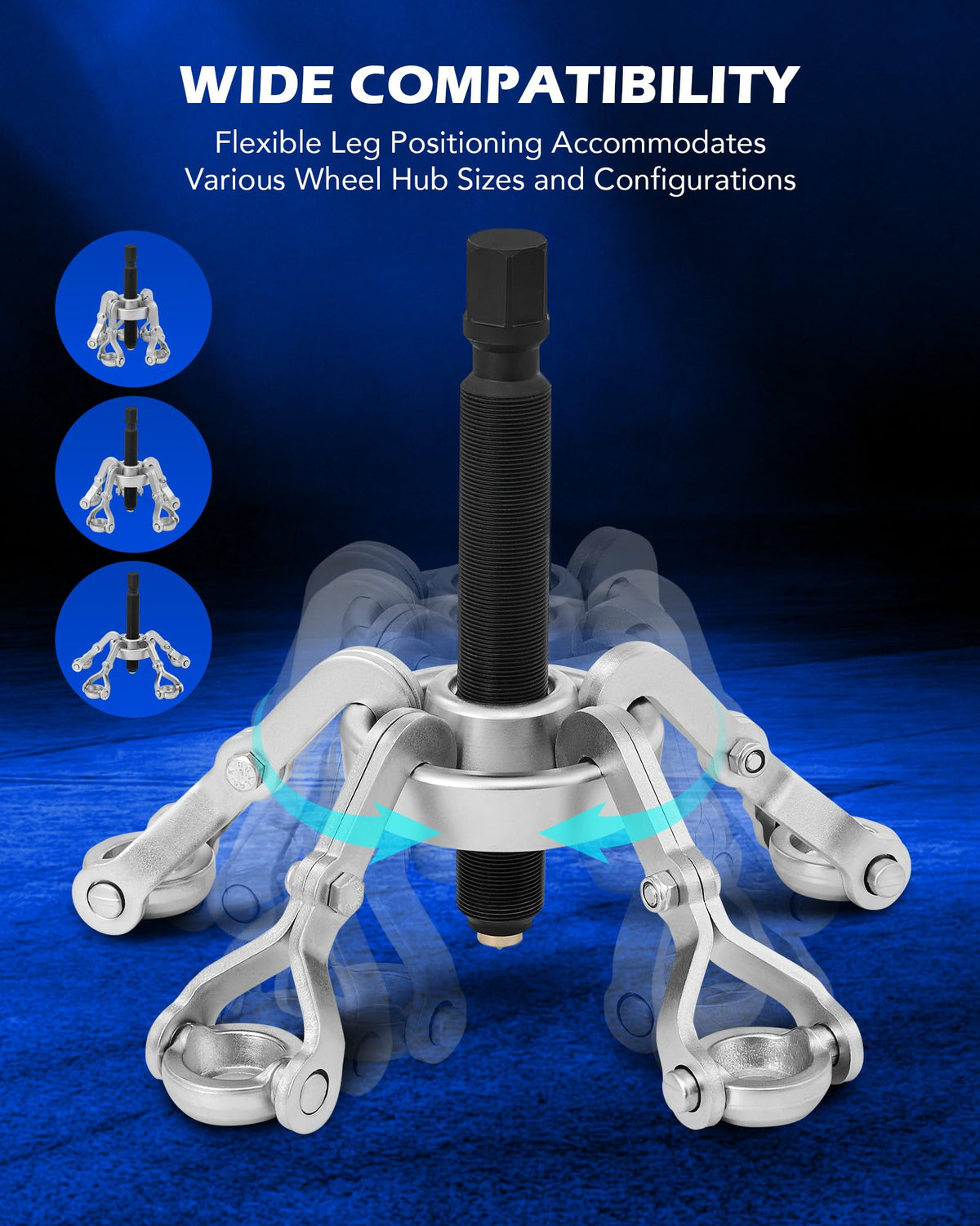 Orion Motor Tech scale comparison with wrench showing compact, shop-ready size