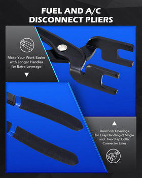 Orion Motor Tech scissor-style disconnect detail enabling one-handed control