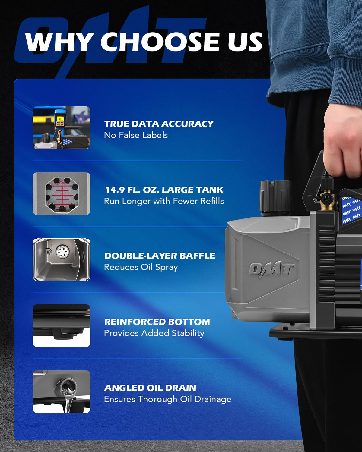 Orion Motor Tech kit in hand for scale showing portable, shop-ready convenience