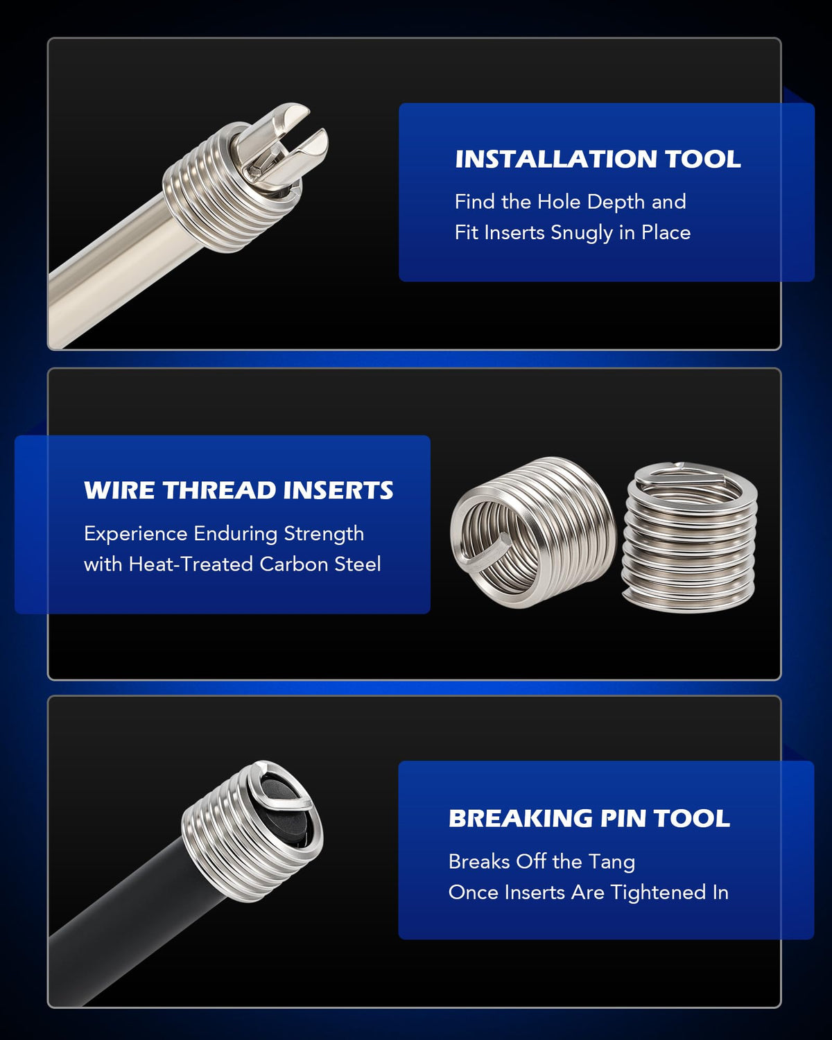 Orion Motor Tech labeled layout showing clear size organization for quick use