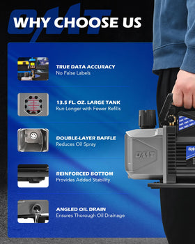 Orion Motor Tech next to hand tools for scale showing compact, shop-friendly size