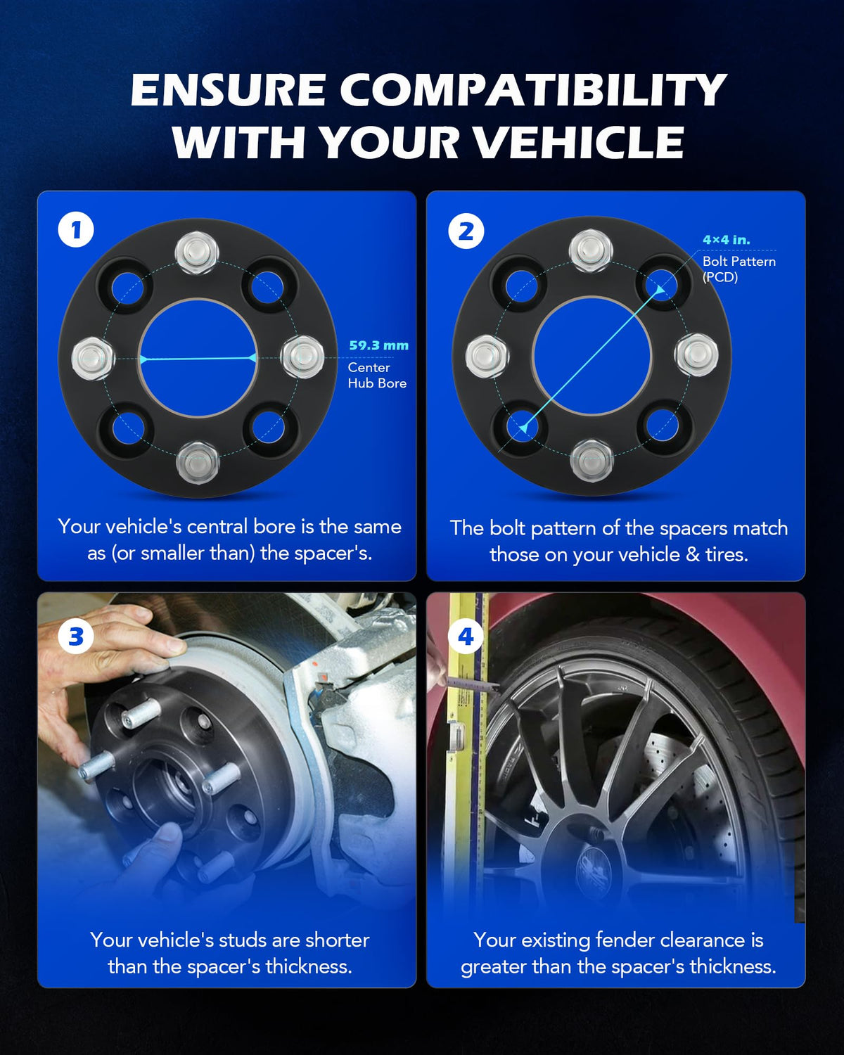 Orion Motor Tech spacer installed on wheel demonstrating added stability