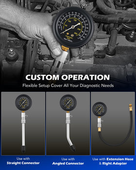 Orion Motor Tech spark plug tester connected to lead, helping fast ignition troubleshooting