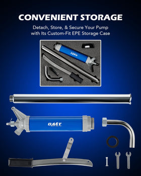 Orion Motor Tech custom storage case holding pump and accessories for protection