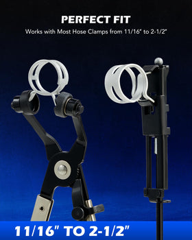 Orion Motor Tech swivel-jaw band plier close-up demonstrating secure clamp grip benefit