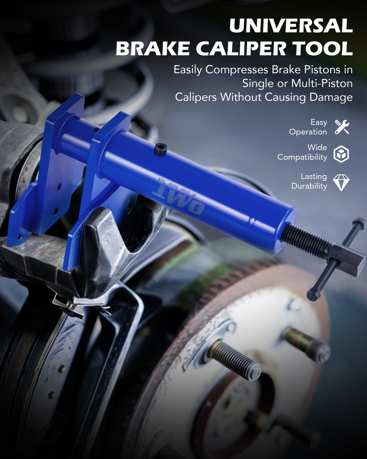 Orion Motor Tech T-handle detail offering solid grip and better leverage for controlled compression