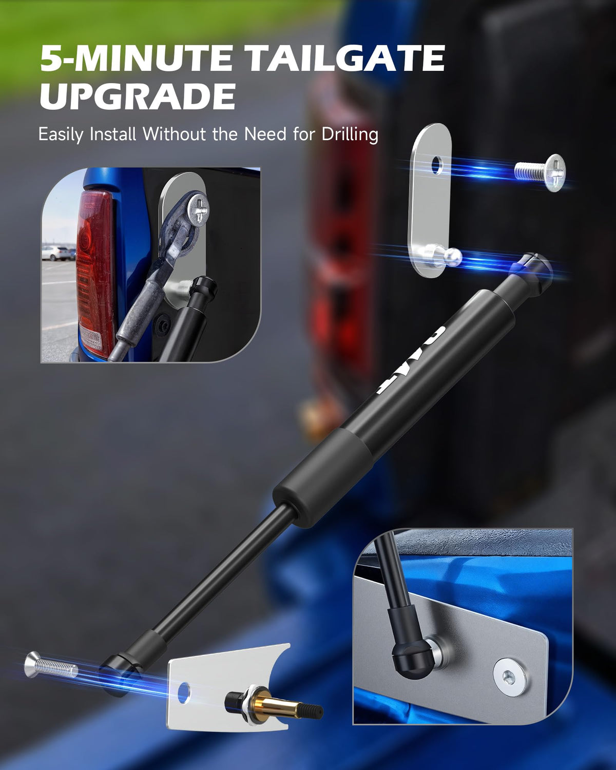 Orion Motor Tech tools and hardware laid out for fast, no-drill installation