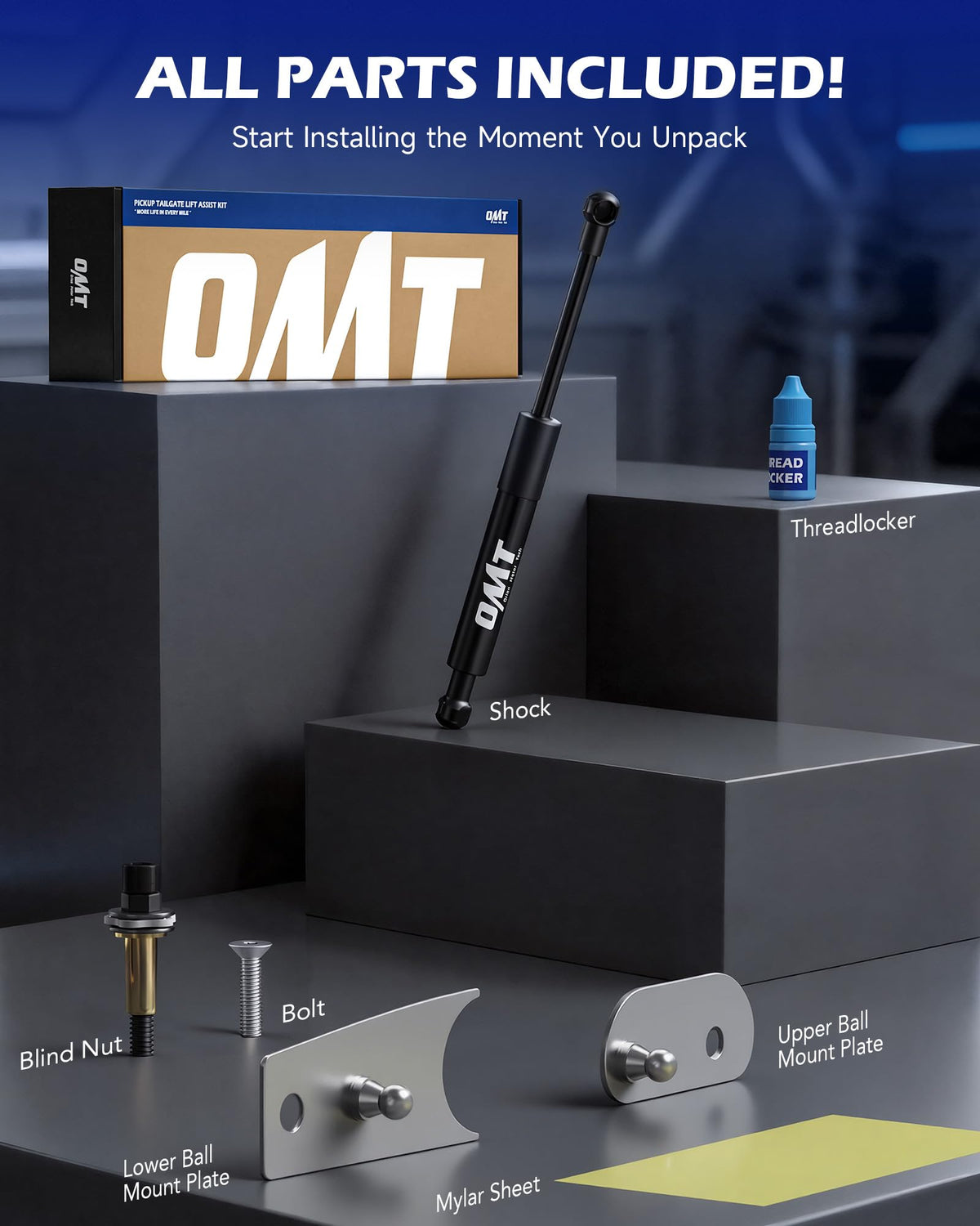 Orion Motor Tech on open truck tailgate showing safer, quieter operation