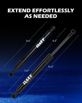 Orion Motor Tech shock beside ruler to show dimensions and fit for correct compatibility