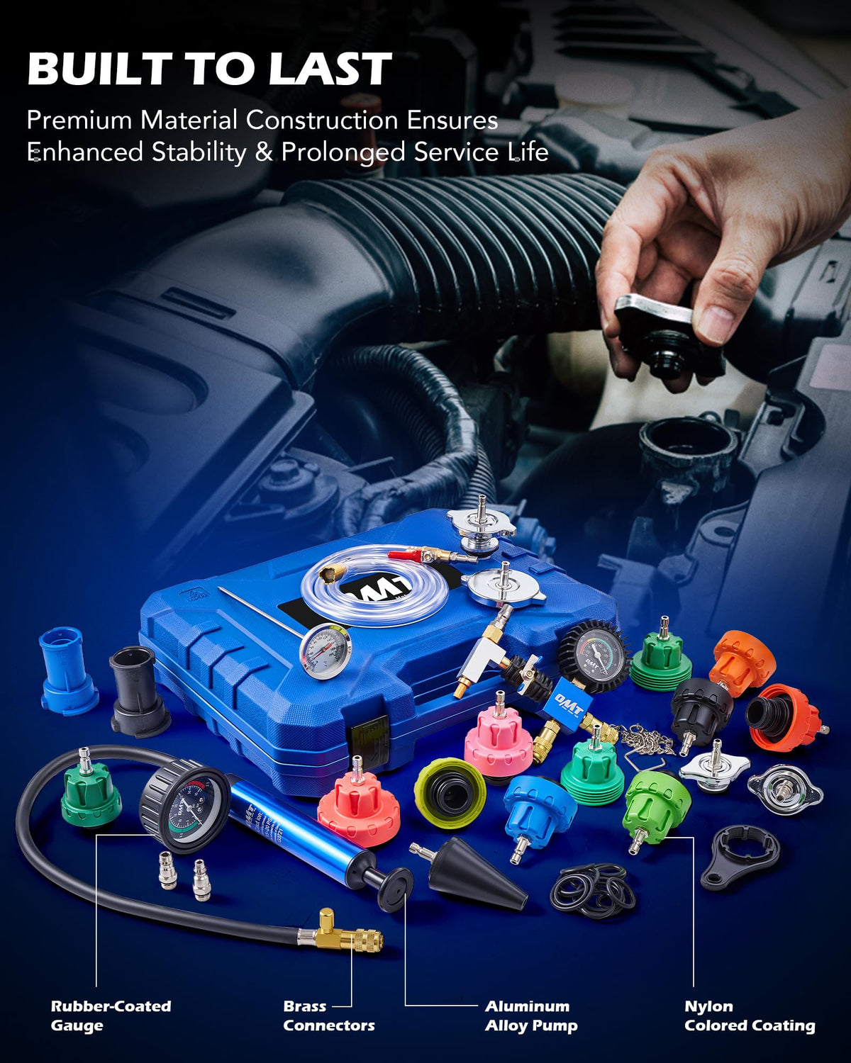 Orion Motor Tech thermometer and wrench close-up for precise system checks