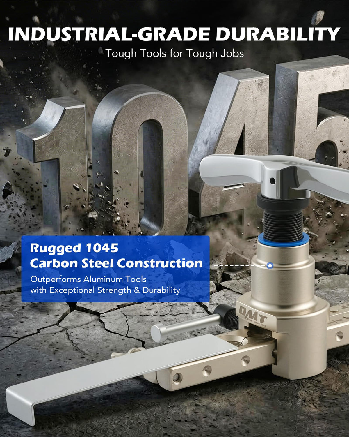 Orion Motor Tech tool in use flaring tubing demonstrating ergonomic handles for easy leverage