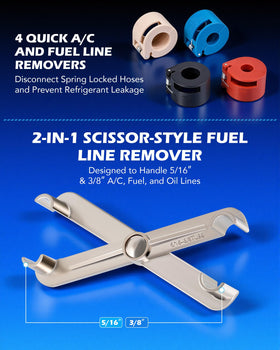 Orion Motor Tech tools in use on engine line demonstrating tight-space reach