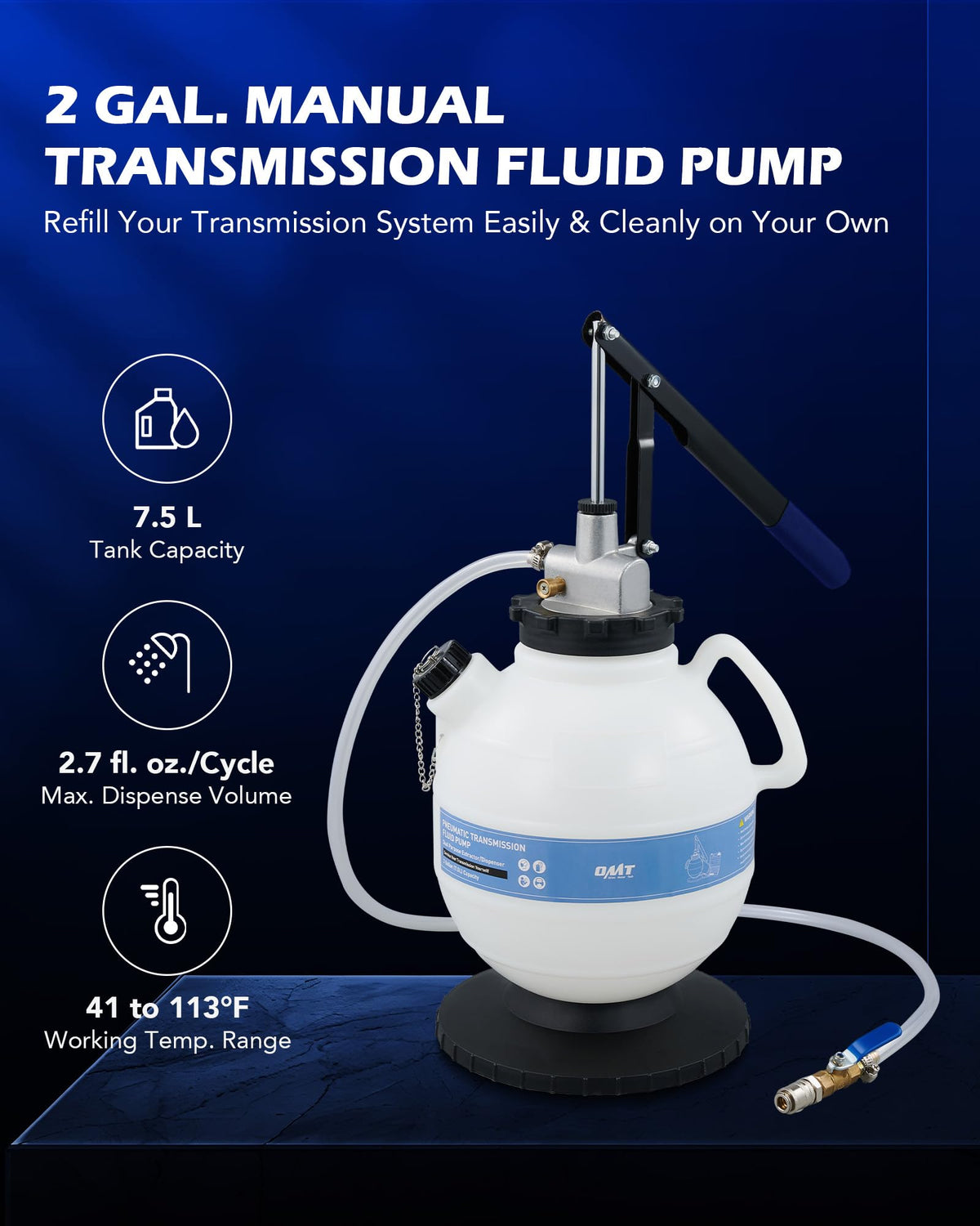 Orion Motor Tech clear hose with scale for visible, measured fluid transfer