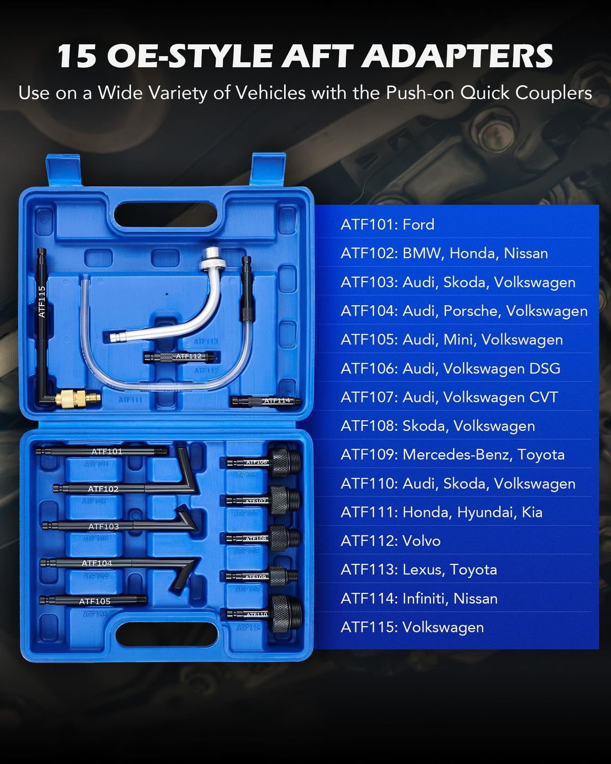 Orion Motor Tech clear hoses detail allowing fluid monitoring for contamination detection