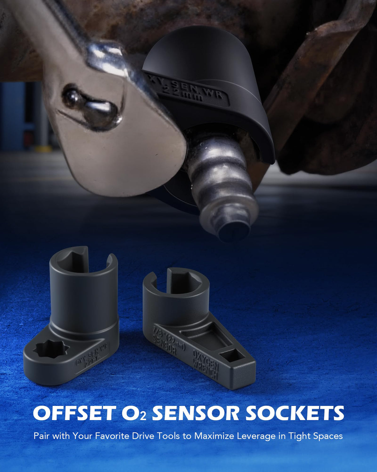 Orion Motor Tech sensor wrenches with black oxide finish for impact protection