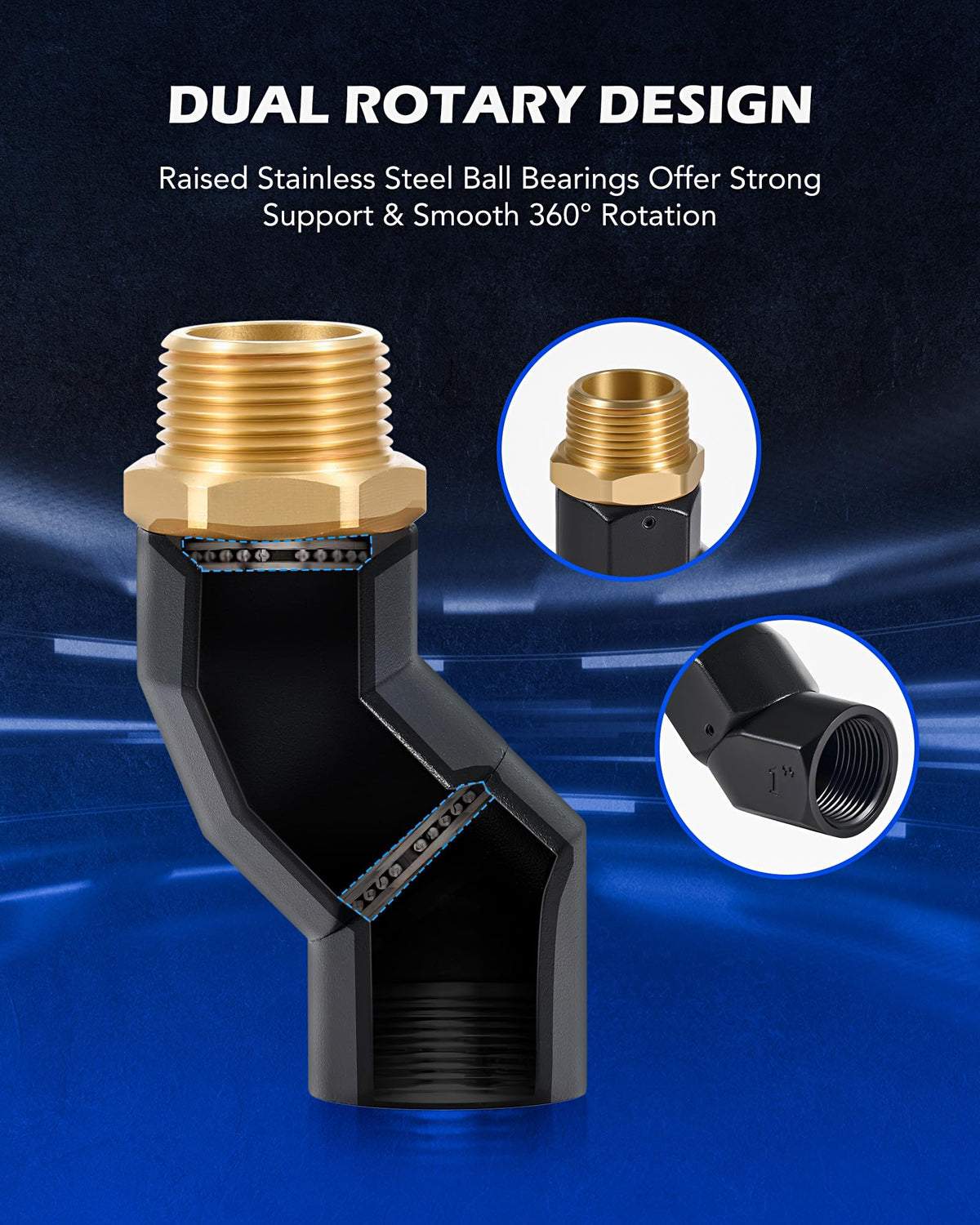 Orion Motor Tech material texture and finish displaying zinc alloy and copper corrosion resistance