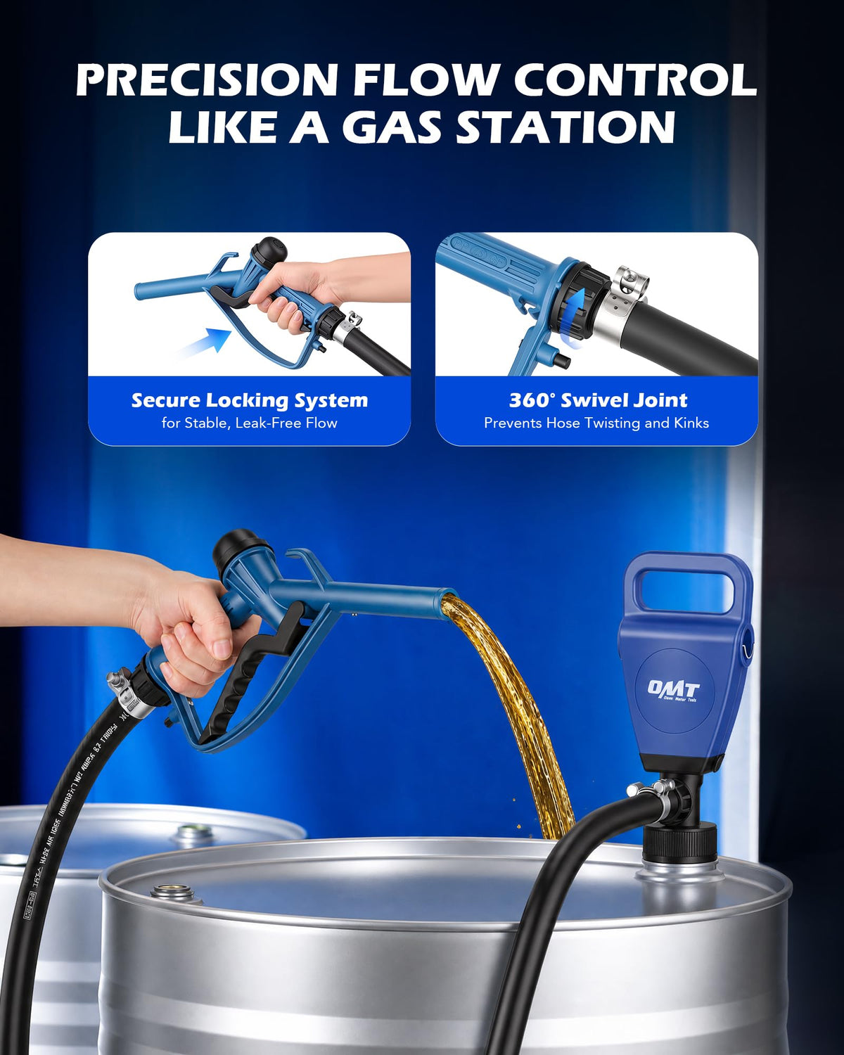 Orion Motor Tech connected to 12V truck battery for mobile operation