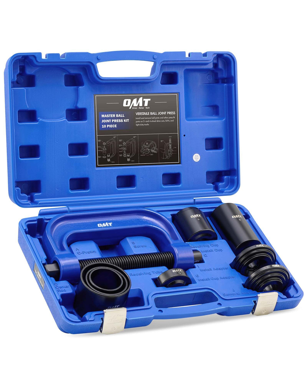 Orion Motor Tech kit front view showing organized case and included adapters for quick setup